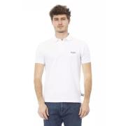 Elegant broderet hvid polo shirt