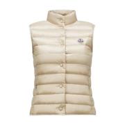 Slim Cut Down Gilet Beige