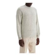 Cashmere Mouliné Crew Neck Pullover