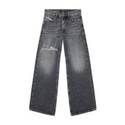 Sorte Brede Ben Hamp Denim Jeans