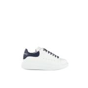 Hvid Navy Læder Sneakers