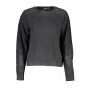 Sort Bomuld Crew Neck Sweater