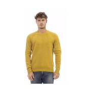 Elegant Gul Uld Crewneck Sweater