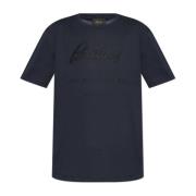 T-shirt med broderet logo