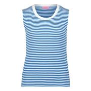 Blomstret Ribbet Tank Top