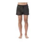 Boxer Mare Con Stampa Swim Shorts