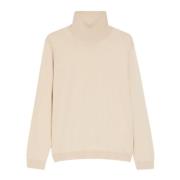 Silke og uld turtleneck sweater