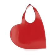 Rød Gloss Heart Tote Bag