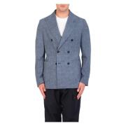 Farvet Denim Blazer