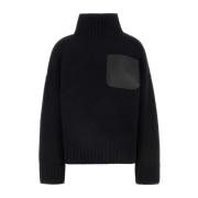 Oversize Sort Uldblanding Sweater