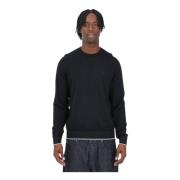 Klassisk Sort Crewneck Sweater