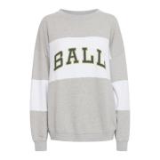 Sporty Sweatshirt med Smart Broderi