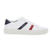 Læder Sneakers med Tricolor Bånd