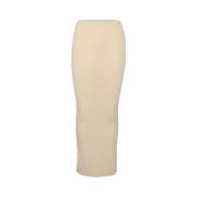 Slim-Fit Inner Tube Kjole Soft Nude