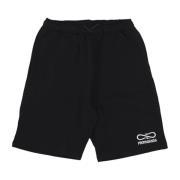 Sort Logo Broderi Sweatshorts