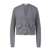 Hyggelig Cardigan med Elegant Broderi