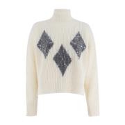 Paillet Turtleneck Sweater