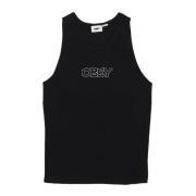 Sort Ribbet Tank Top