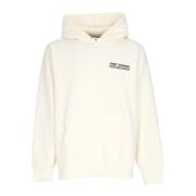 Fleece Hoodie med Broderi