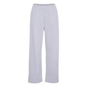 Grå Melange Løstsiddende Sweatpants