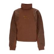 Corduroy Fleece Turtleneck Sweatshirt Kvinder