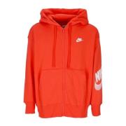 Sportswear Zip Hoodie Rød Fleece