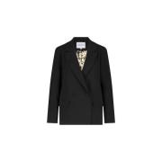 Sort Blazer med Hjerte Knapper