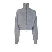 Blød Uld Cashmere Cardigan Lynlås