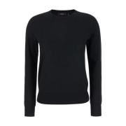 Sort Merino Langærmet Sweater