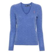 Blå Heather Kimberly Pullover Sweater