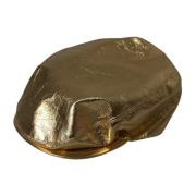 Metallic Guld Logo Newsboy Cap