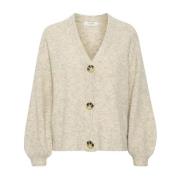 Oversized Strik Cardigan Oat Melange