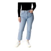 Cropped Straight Fit Jeans