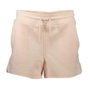 Sporty Pink Dame Shorts med Elastisk Talje