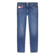 Slim Fit Faded Denim Jeans