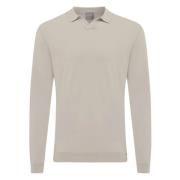 Knappeløs Polo LS Beige