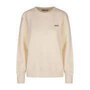 Hvid Crew Neck Sweater