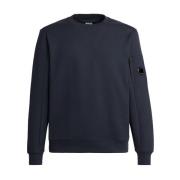 Diagonal Raised Sweatshirt i Navy