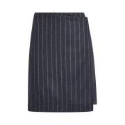 Pinstripe Wrap Nederdel