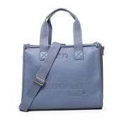 Ecoleather Avion Blue Taske med Håndtag