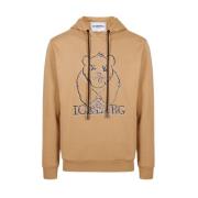 Bjørn Print Hættetrøje Sweatshirt