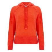 Orange Cashmere Hættetrøje