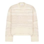 Gradient Jacquard Crewneck Sweater