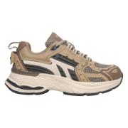 Kvinders Beige Sneakers Lavet af Blandede Materialer med Åndbart Mesh ES8 ER00115739