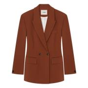 Boxy Blazer med Peak Revers