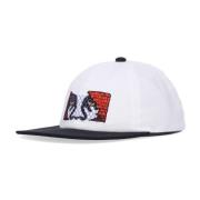 Flad skygge snapback kasket Hvid/Multi