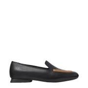 Sorte Læder Ballet Flats