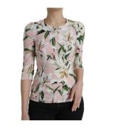 Blomster Lily Print Bluse Top