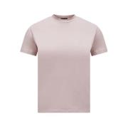 Plisseret T-shirt i mink