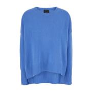 Blå Crewneck Cashmere Sweater